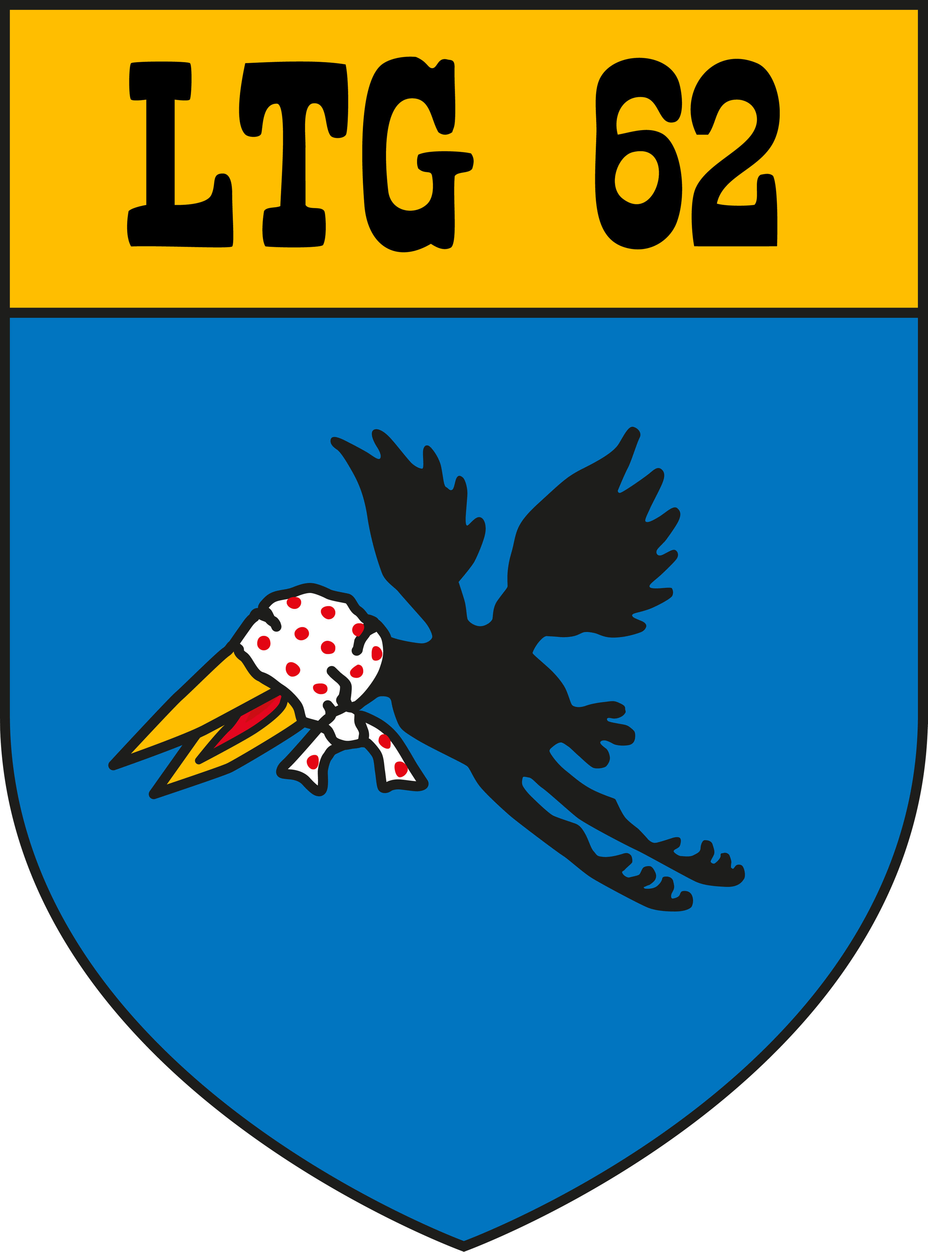 Hans Huckebein mit verbundenen Augen auf blauem Hintergrund