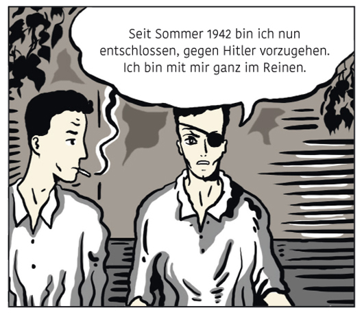 Stauffenberg erzählt von seinem Entschluss gegen Hitler vorzugehen.