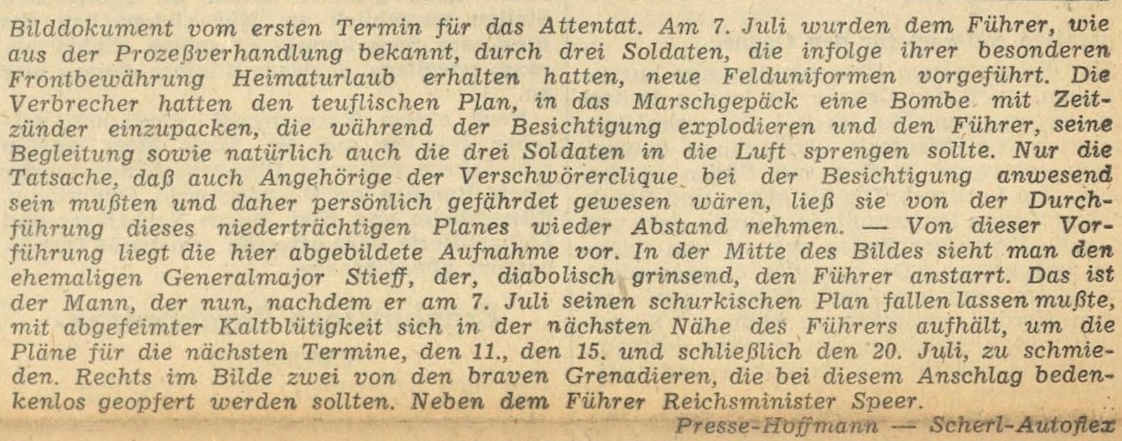Textausschnitt aus einem Zeitungsartikel der Salzburger Zeitung