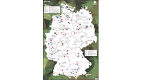 Deutschlandkarte mit Standorten des Museums- und Sammlungsverbundes.