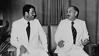 Saddam Hussein und Präsident al-Bakr
