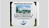 Schild am Eingangstor zur Liegenschaft