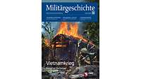 Coverbild der Zeitschrift US-Soldat vor vorbrennendem vietnamesischem Lager