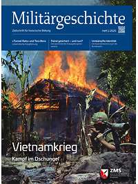 Coverbild der Zeitschrift US-Soldat vor vorbrennendem vietnamesischem Lager