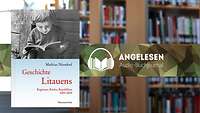 Buchcover ein im Buch lesendes Kind, schwarz/weiß