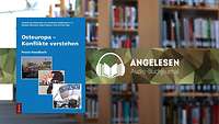 Blaues Buchcover mit weißer Schrift