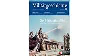 Coverbild der Zeitschrift: 2 Soldaten auf schussabgebenenden Panzer und 2 Soldaten daneben