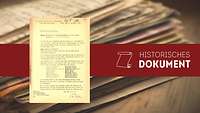 Teaserbild Historisches Dokument