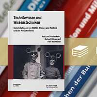 Collage aus Cover Technikwissen und Wissenstechnik vor einer Bücherreihe