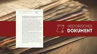 Maschinenschriftliches Dokument als Teaserbild